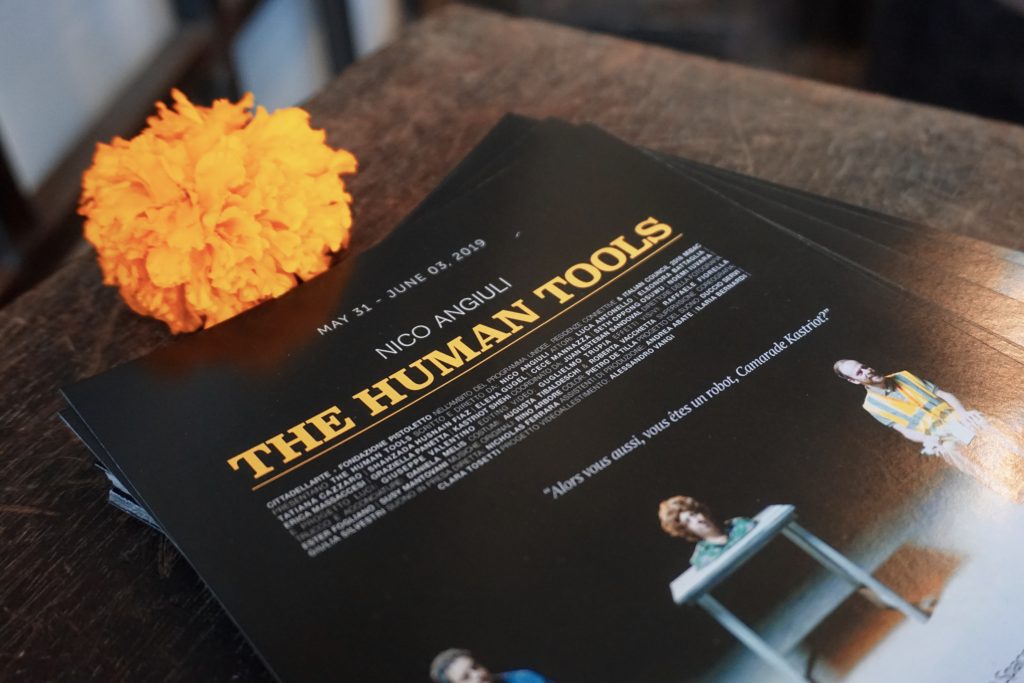 "The Human Tools" by Nico Angiuli flyers